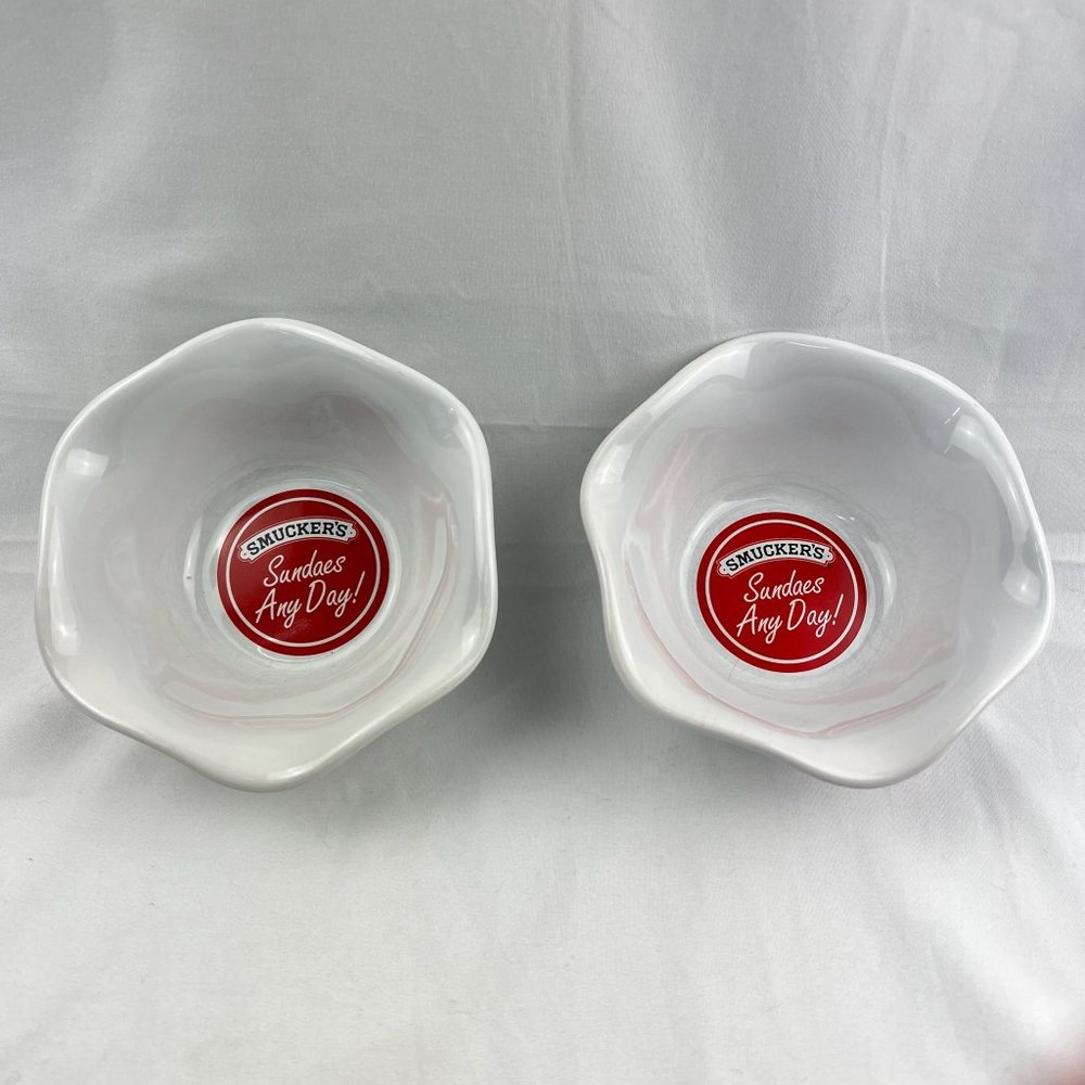 Smucker's Set of 2 "Sundaes Any Day!" Bowls